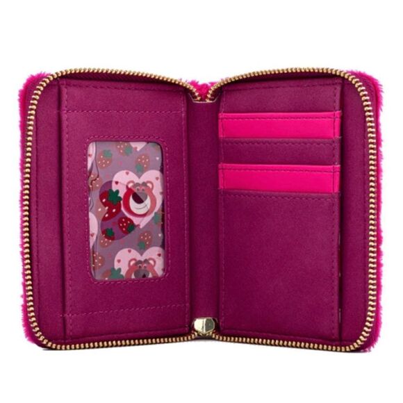Lotso Cosplay Plush Zip Around Wallet Loungefly Disney NWT Toy Story Strawberry - Picture 4 of 4